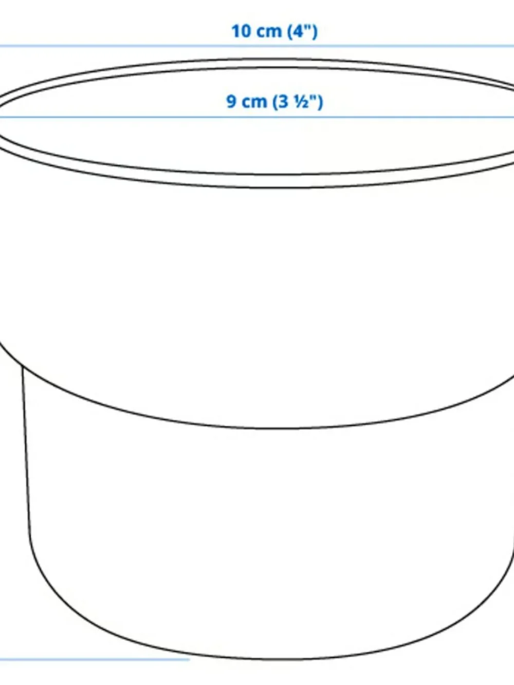 Ikea FÖRENLIG Plant pot, indoor/outdoor white, 3 ½ 